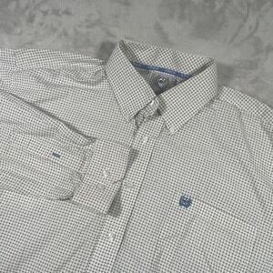 Cinch Button Down Show Shirt Long Sleeve Western Cowboy Rodeo Mens Size Large